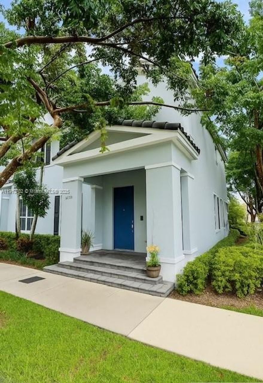 This beautiful corner Unit !!  Includes a complete apartment in the rear, perfect for a family member or generating additional rental income. It features a two-car garage and an ideal layout for those seeking comfort and versatility, with spacious bedrooms throughout. Conveniently located near hospitals, shopping centers, and great schools, the community also offers a clubhouse and gym for residents to enjoy.