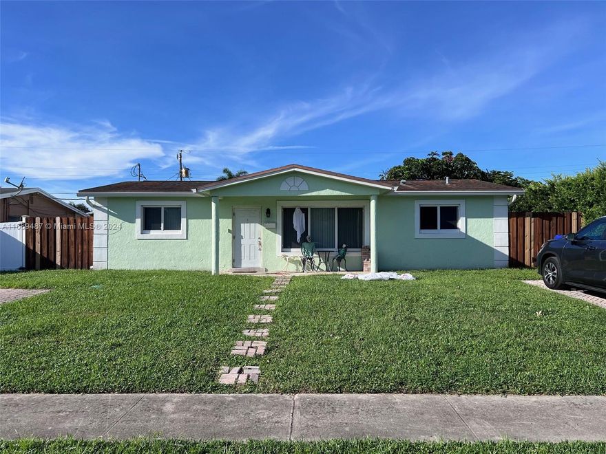 LOCATION, LOCATION, LOCATION! EXCELLENT OPPORTUNITY PROPERTY HAS A LOT OF POTENTIAL 3/2, VERY SPACIOUS BACK YART WITH ROOM FOR POOL, PARTIAL REMODELED INCLUDING NEW KITCHEN'S CABINETS, APPLIANCES, PORCELAIN FLOORS, IMPACT WINDOWS AND DOORS. 3-YEAR-OLD A/C, ELECTRIC WATER HEATER, SHED. GOOD LOCATION VERY CLOSE TO THE SCHOOLS, SHOPPING CENTERS, GOOD RESTAURANTS, 5 MINUTES AWAY FROM THE EXPRESSWAY, HAS TO SEE IT TO APPRECIATE IT. OWNER VERY MOTIVATED ALL REASONABLE OFFER WILL BE CONSIDERED, SHOWING WITH 24 HOURS NOTICE, BY APPOINTMENTS ONLY.