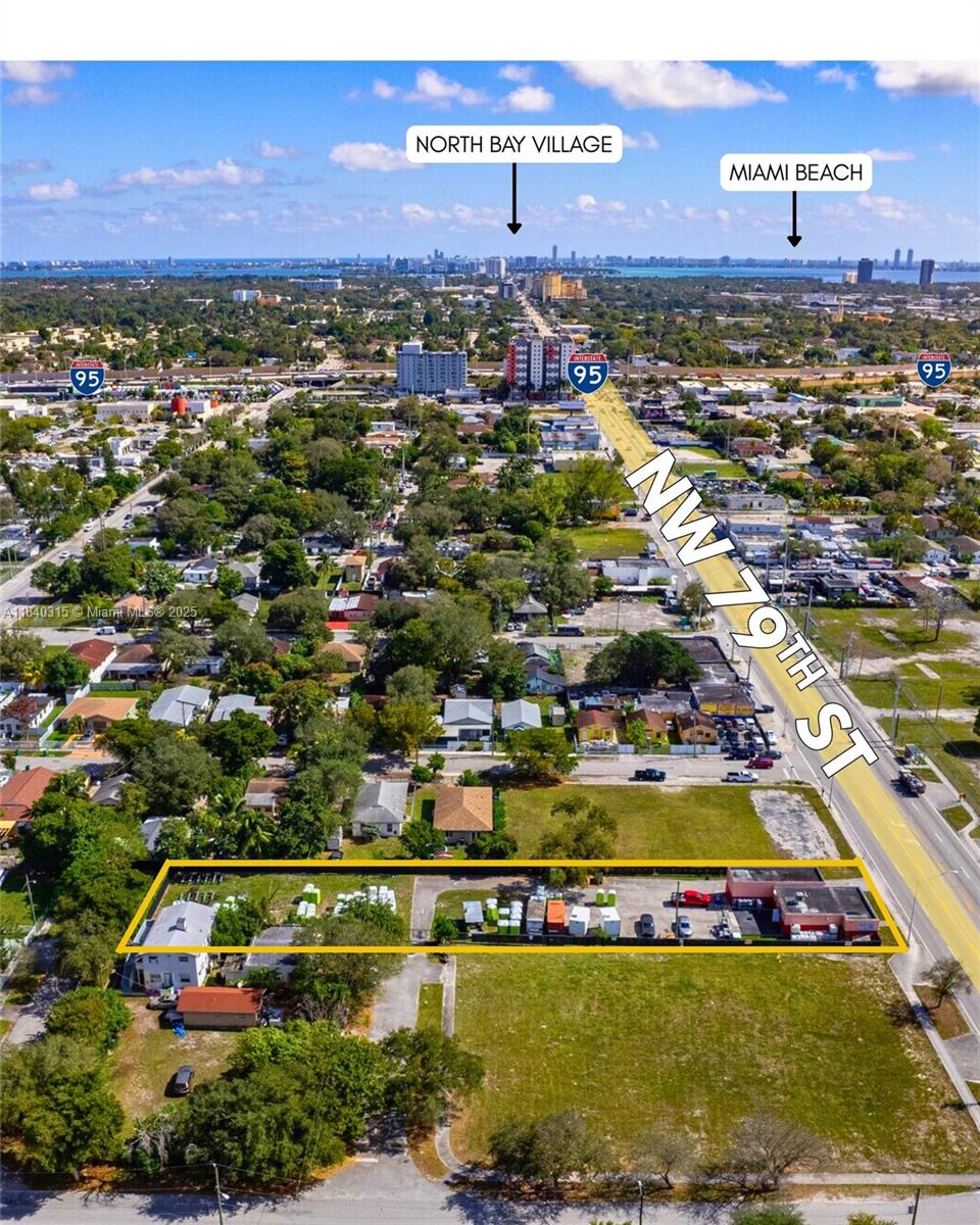 Prime 21,780 SF lot with 2,769 SF building on high-traffic NW 79th St. Zoned NCUAD-UC Edge, allowing max density mixed-use development under SB102/Live Local. Potential to build approx. 75 units. Located in a high-demand Opportunity Zone. Property generates $60K/YEAR—an ideal covered land play. Offered at just $76/SF. Don’t miss this rare value-add or redevelopment opportunity!