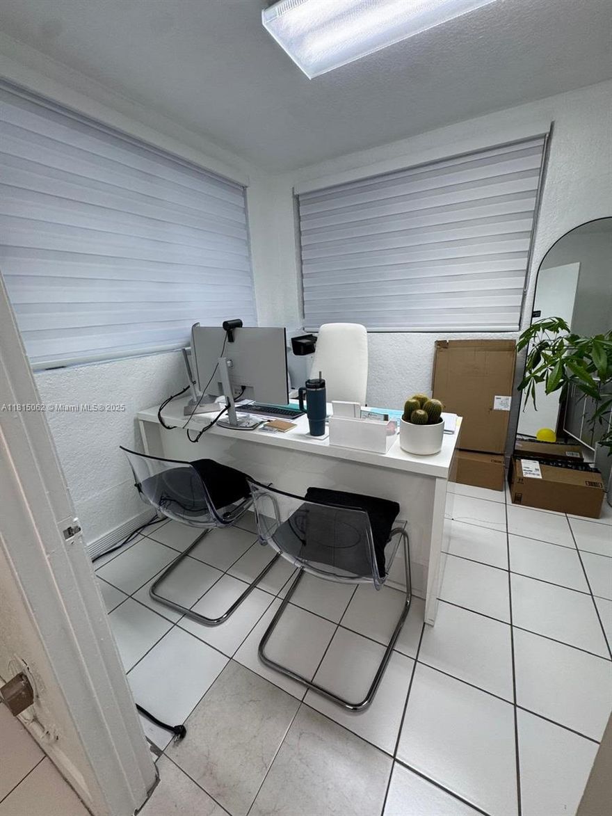 Elevate your business footprint with this well-situated commercial property in a primary Hialeah location. Available for rent on July 1st, this space caters to diverse business needs with two functional office spaces, a reception area, and a shared common area designed to impress your clients. Additionally, the property features a small kitchen and a convenient restroom, ideal for both staff and customer use. Whether you’re a startup, a boutique firm, or looking to expand your current operations, this property offers a versatile and professional environment for your daily operations. Secure your spot in one of Hialeah's most desirable commercial districts and watch your business thrive.