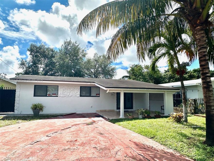 Fully Renovated and updated, 4 Bedrooms, 2 Bathrooms, Family Room, Living Room, Large Laundry Room, New Roof, New Impact Windows, New Kitchen Cabinets with Quartz Counter Tops, Renovated and Updated Bathrooms, New Floors Through, External in Law Quarters ( 1- 1 ) already prepared, New Stainless Steel Refrigerador, Stove and Microwave.