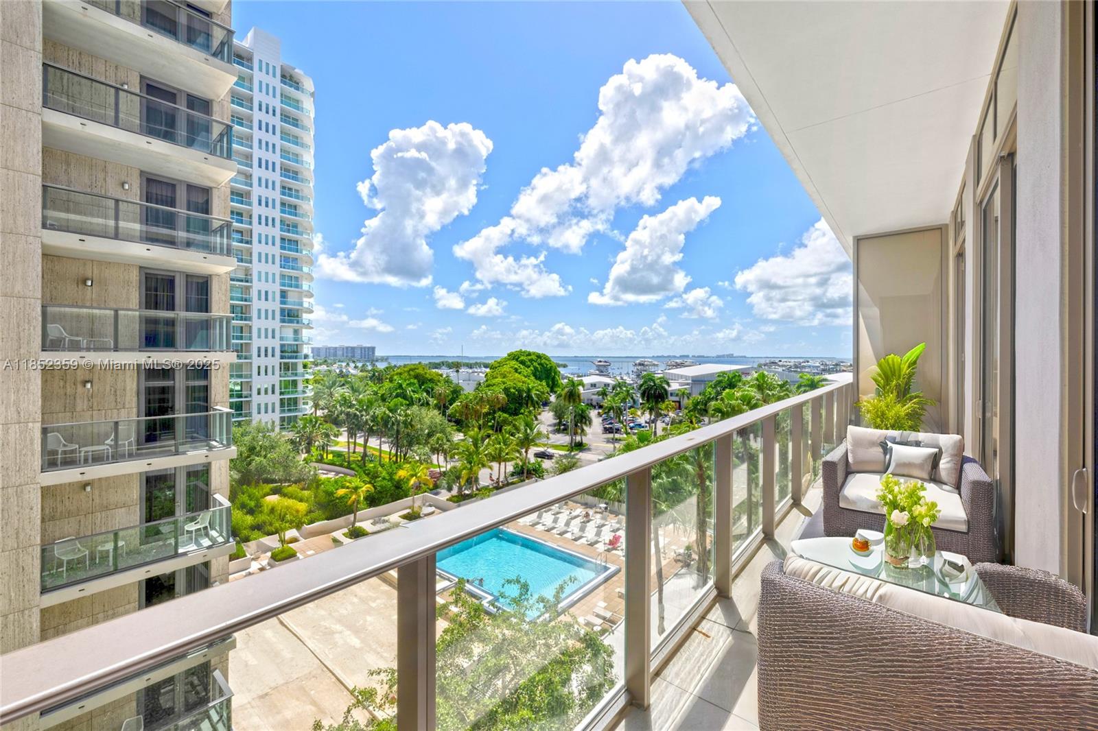 Live in the newest luxury development in Coconut Grove branded with Cipirani's Mr C hotel. Enjoy resort like amenities and services in this luxurious development ready for you and your family. This spectacular 2 bedroom residence features high ceilings, Wolf and Subzero appliances, Brizo faucets, Terrazzo countertops and Cipriani's legendary wood paneling in the kitchens. The building offers spectacular amenities such as pool with Private Bellini Bar, Fitness centers with peloton studios, spas with steam room and sauna, social/billiards lounge, business center, lap pool and onsite Cipriani Branded restaurant/café & Gourmet Market due to open in Oct 2024. Available for move in August 28, 2025