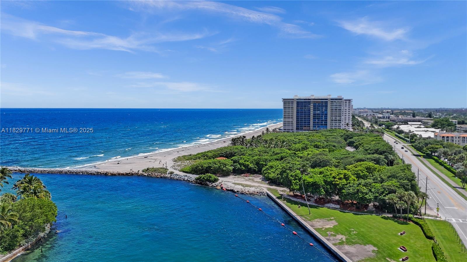 OCEAN OASIS . Boca Raton . Condo . 3 Bedroom . 2.5 Bathroom . 1,916 Square Feet . Abundant Natural
Light . Open Concept Living and Dining Rooms with Full Height Windows on 7th Floor . 180 degree unobstructed Atlantic Ocean / Inlet views. Gourmet Kitchen with Stainless Steel Appliances, Stone Counter-tops and White Laquer Cabinets. Washer / Dryer. Impact Glass Windows & Doors . Beach access. Heated Pool. Fitness Room . Sauna. Library / Social Room . BBQ / Picnic & Entertainment Area outside. 24/7 Security Staff, Motion Detectors, TV Cameras . On-site Management. Parking on Ground Floor. Only minutes away from Downtown Boca Raton, Mizner Park, Royal Palm Plaza, Boca Town Center Mall, Red Reef Park and Gumbo Limbo Nature Center with Trails,
a Butterfly Garden and a Sea Turtle Sanctuary