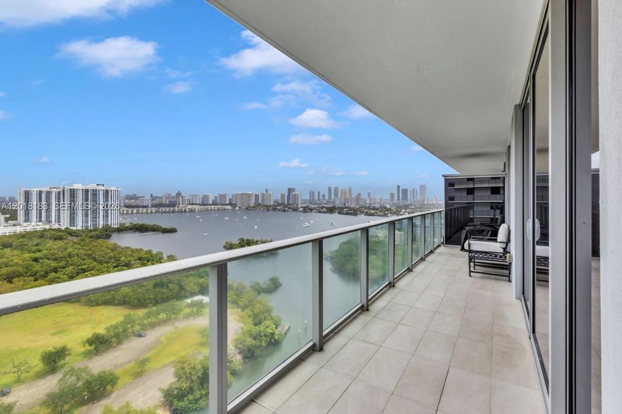 Enjoy this beautiful waterway view corner unit. Fully furnished and renovated. All furniture included apart from Artwork pieces and pictures. Renovations made to the property: Custom ceiling lighting platform, wooden panels, marble floor and office/den space.