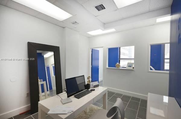 Two Amazing Corner Offices available for rent. OFFICE #1 $2000 a month, approx 770 sq ft, 3 private offices, a conference area, and reception area for rent at $2000.00. OFFICE #2 $3000 a month, beautifully modern office with 1100 sq ft, with a lot of natural light, wood floors. Office space hosts 5 private offices, conference room with 2 reception areas and a kitchen area. Electricity is paid by building. Building in the heart of downtown, very close to Wholefoods, Brickell and more. Building locate right in front of Centro.