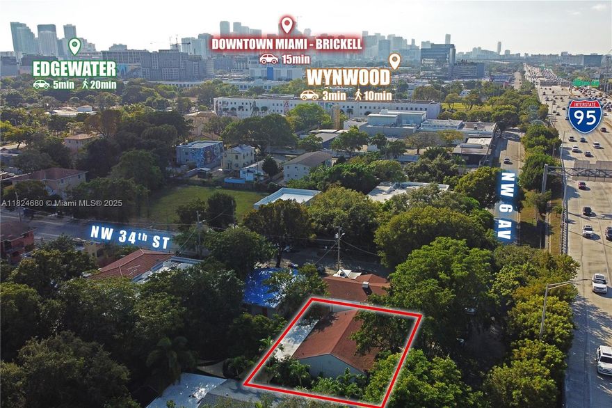 Exceptional Development Opportunity in the Heart of Miami! Income-producing multi-family with 2 units. 1,419 SF of living area on a 3,145 SF lot zoned T5-O, allowing mixed-use, hotel, commercial, residential, and alcohol sales. Currently rented month-to-month, offering immediate income. Located in one of Miami’s most recognized growth zones—Wynwood, just minutes from the Design District, Edgewater, Downtown, Brickell, Miami Beach & I-95. Ideal for developers or investors looking to capitalize on Miami’s global demand and urban expansion.