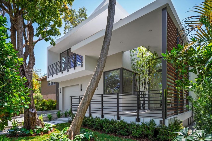 New Construction Home in Gated Morningside! This rare 4BD/4BA home offers 3,500 SF of living space + 1,230 SF of terraces, high ceilings, and natural light through floor-to-ceiling windows. Features include Veneta Cucine cabinetry, Thermador appliances, Toto & Grohe fixtures, Italian porcelain tile, wood floors upstairs, and a sleek, modern design. Enjoy a private pool, lush landscaping, and a 1-car garage. Minutes from Design District, Midtown, Miami Beach, and top private schools like Cushman, MCDS, Centner, Lehrman & Temple Beth Shalom.
