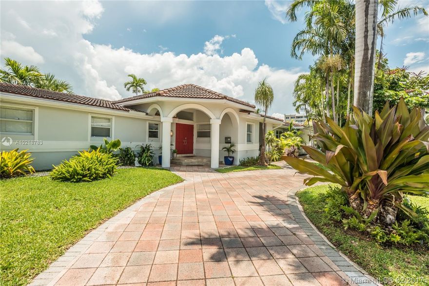 MOTIVATED SELLER! Surfside Waterfnt Oasis a few blks from bch & World class Bal-Harbour Shops has it all. Open flr plan w/the lrg fam rm provides unobstructed views of veranda, pool/water. Mstr bdrm suite also has access to pool & waterway. Gourmet updated kit w/Sub-Zero & Thermador Prof stainless steel-Gas, granite counter tops & wd cabs, separate laundry rm. Prvt renovated dock w/boat & Jetski lifts, lrg covered terrace w/landscaping create a tropical paradise. Saltwater pool. Comm Cntr & A+ School K-8