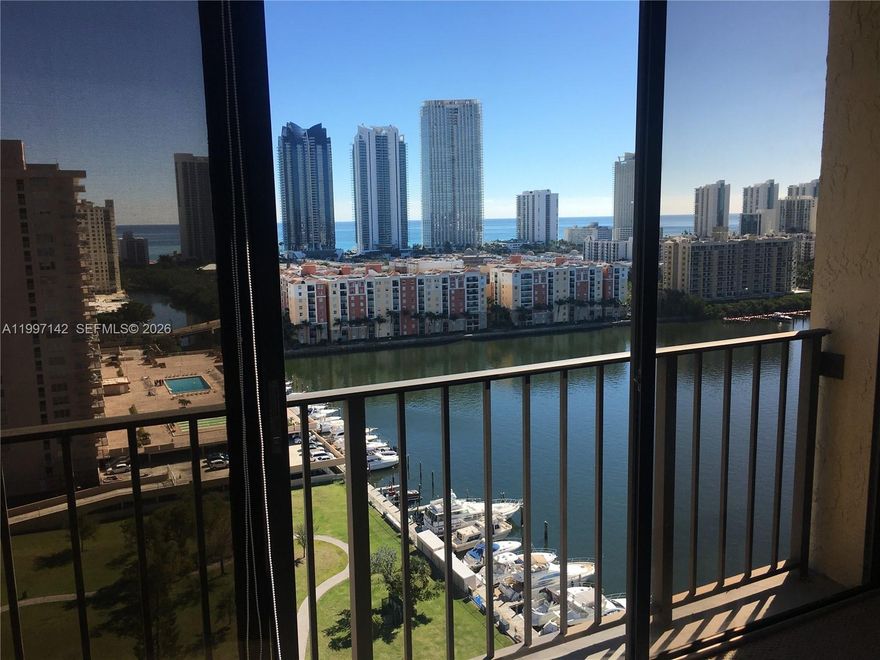 Beautiful view of the Ocean and Intracoastal from this studio in the Winston Tower 700 tower. Apartment is partially furnished. Only long term tenants. Good credit required by Association. Rent includes water, cable and internet. Washer and dryer inside the apartment. Only two blocks from the Beach and walking distance to shopping center, bank, library and many more. Building offers many amenities such pool, gym, sauna, library, game room, card room, bike storage and tennis court.