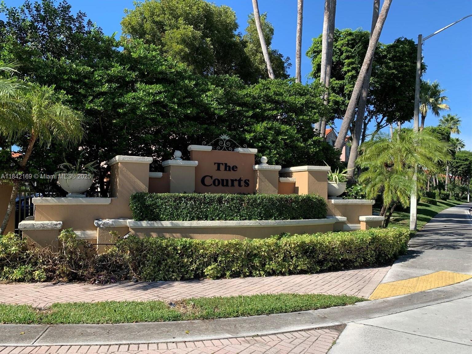 Spacious and beautiful condo in the highly desirable The Courts at Doral community. This charming 2-bedroom, 2-bath unit features a fully tiled interior, offering both comfort and easy maintenance. Located in a gated community with 24-hour security, residents enjoy peace of mind along with excellent amenities. Ideally situated close to top-rated schools, shopping centers, restaurants, and major expressways. Accordion shutters are installed for added storm protection. Don't miss this opportunity to live in one of Doral's most sought after neighborhoods!