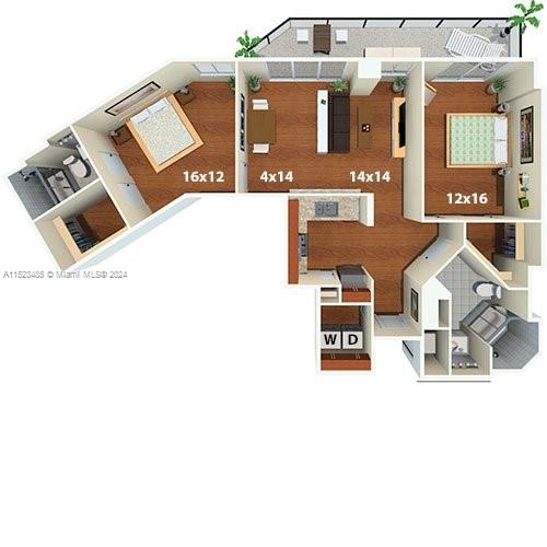 AVAILABLE 12/15. Photos may be from another floor, but are the same line. Welcome to Miami Beach's most exciting residential community, Flamingo Point. The interior of this spacious 2/2 features wood floors, modern kitchen with SS appliances & granite counter tops. Community amenities include a fitness center, 2 resort style bay front pools surrounded by cabanas, lounge chairs and, a BBQ area. Move-in for 1 month + $2K deposit. Parking $124/month. *FAST APPROVAL! (NOTE: Rental rates are subject to change depending on move-in date and lease term. Advertised rate is best rate and maybe on leases longer than 12 months. Proof of income greater than 3x 1 month's rent is required and minimum credit score of 620 or higher in order to be approved).