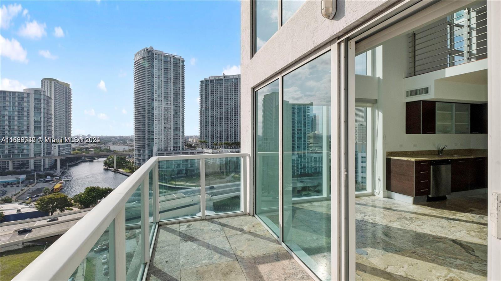 Beautiful two-story loft-style condo in the heart of Brickell/Downtown Miami. Featuring 2 bedrooms, 2 bathrooms, and two larger balconies with amazing views of the Brickell skyline and Miami River. Open-concept kitchen with stainless steel appliances. Spacious master bedroom with double sink bathroom and huge master closet. The building has great resort-style amenities, including two pools, a multi-level fitness center/spa, a business center, and a club room. Only steps from Brickell City Centre, Metro mover station, and great chic bars & restaurants.