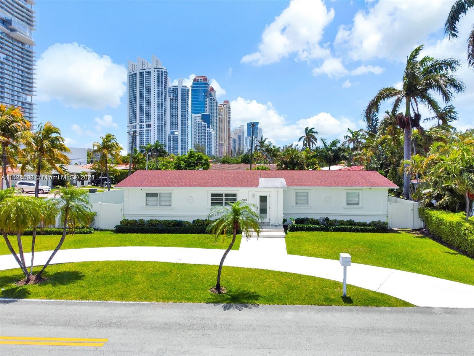 Property for Sale at 200 188th St, Sunny Isles Beach, Miami-Dade County, Florida - Bedrooms: 4 
Bathrooms: 2  - $2,100,000