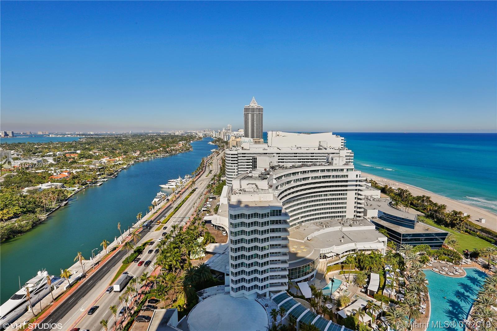 Beautiful 2BD/3BA w/views of the ocean and bay at Fontainebleau II. Enjoy full service, vacation-style living in a furnished turnkey unit with 2 king beds, 2 sleeper sofas & more. Enroll in hotel rental program & receive income while away! The Fontainebleau Resort offers luxury amenities on 22 oceanfront acres including award-winning restaurants, LIV night club, Lapis spa & state-of-the-art fitness center. Maintenance includes : AC, local calls, electricity, valet + daily free breakfast in owners lounge.