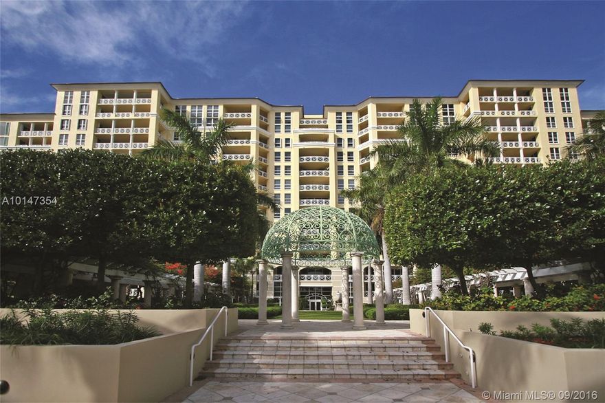 Grand Bay residences in Key Biscayne oversize flow though unit with water view to the East and amazing tropical views to the West. Private elevator to your own grand foyer, European gourmet kitchen, spacious tourists, marble flooring, granite counter tops. Make this your Florida Paradise.