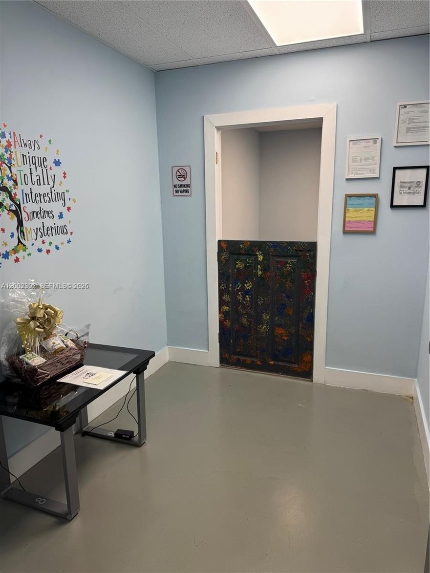 Great professional private office available May 1, 2026.  Perfect for a professional user and/or administrative use.  Covered parking for the tenant.  Coral Gables address. Water, Electricity, and Internet included in the price.