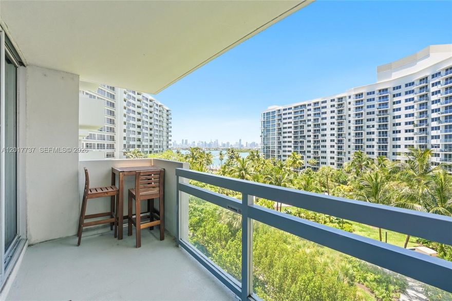 Experience bayfront living in the heart of South Beach in this spacious 1BD/1BA residence, featuring a private balcony with beautiful bay and garden views, perfect for enjoying Miami sunsets and tropical breezes. Set within a vibrant 16.5-acre waterfront community designed for inspired living, Flamingo South Beach offers true resort-style amenities, including expansive sunset pool decks overlooking Biscayne Bay, a 24-hour fitness center, yoga studio, co-working spaces, an indoor kids’ playroom, and a pet-friendly campus complete with an off-leash dog park. Additional conveniences include onsite dining with a full bar and pool lounge service, coffee shop, mini market, beauty salon, dry cleaner, valet service, dog daycare and more. The flexible rental policy allows up to 12 rentals per year, making it ideal for short-term rental opportunities. Just steps from Lincoln Road, Sunset Harbour, Flamingo Park, Whole Foods, Trader Joe’s, and some of South Beach’s best dining and nightlife. Experience the best of Miami Beach living in this vibrant waterfront community.