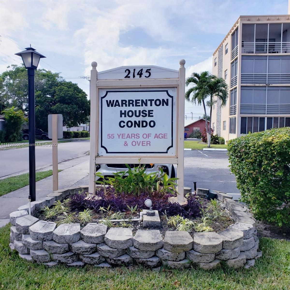 Charming 2bed/1bath condo in a beautifully manicured 55+ community. Welcoming layout with spacious living area and cozy kitchen. New refrigerator and oven. Low Maint Fees. Perfect for Snowbirds! Clubhouse w/BBQ picnic area and heated pool. Laundry area & extra storage on each floor. Minutes from downtown Hollywood and beaches. Conveniently located nearby many local restaurants and shops, airports, casinos and major HWYS. Be a part of this friendly welcoming community. No pets. Okay to lease after the first year. RENTAL RESTRICTIONS. See Broker's remarks.