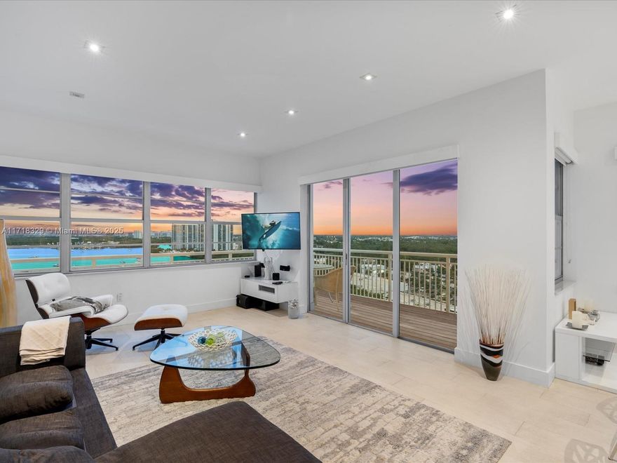 Experience luxury living in this stunning penthouse at Del Prado, Aventura’s waterfront gem. This fully renovated 2-bedroom, 2 bathroom residence boasts breathtaking Intracoastal and ocean views from its wraparound expansive balcony. The spacious floor plan with high ceilings features a modern kitchen with premium appliances, updated bathrooms, and abundant natural light. Enjoy world-class amenities, including two pools, a marina, tennis courts, a fitness center, and 24-hour security. Nestled minutes from Aventura Mall, fine dining, and top-rated schools, this penthouse offers the ultimate South Florida lifestyle.