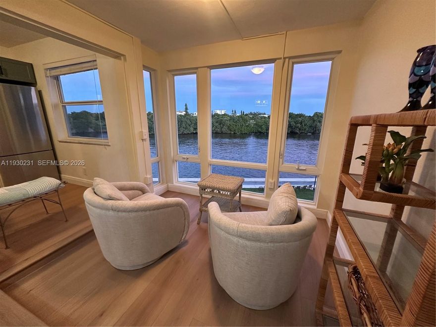 Location, Location, Location.    RARE DIRECT INTERCOASTAL CONDO!     Nestled within the highly desirable Intracoastal community of Colonial Club, this completely renovated 1-bedroom, 1.5-bath residence offers a rare chance to enjoy the best of South Florida living. DON’T JUST DREAM IT - LIVE IT! This seldom available unit showcases direct, unobstructed Intracoastal views right from your living room. Just steps to the pool and clubhouse. Enjoy a deeded prime parking space located front and center of the building for unmatched convenience. Colonial Club has undergone extensive improvements, including hurricane-impact windows, new roof, updated clubhouse, pool area, and a complete seawall renovation. HOA includes high speed internet, cable TV with Tivo, water plus maintenance. Colonial Club has passed all structural and financial audits.  All condo renovations have been fully paid.  No assessments. 3 miles to Pineapple Grove and Atlantic Ave.  Less than 2 miles to the beach!  2 miles to the Boynton Beach renovation center!  So many great restaurants to choose from!