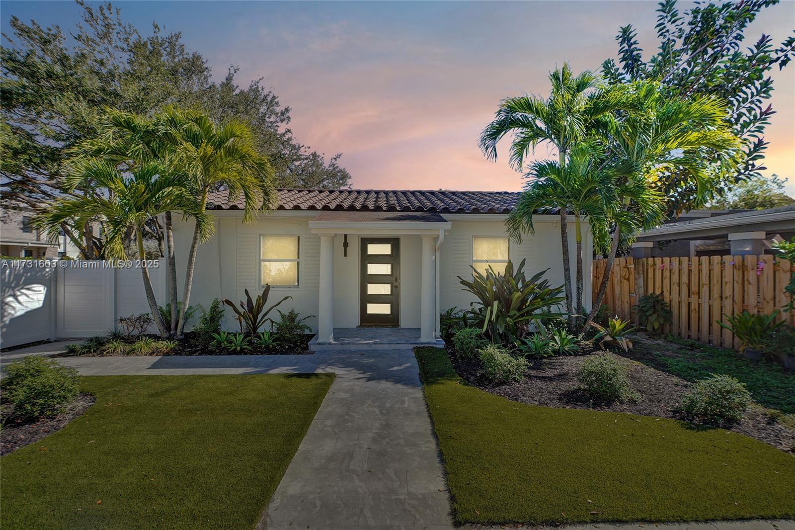 Motivated Seller! $160K in renovations! This unique duplex home near Wilton Manors is perfect for multi-generation families seeking a flexible living arrangement. Situated on a private, fully fenced corner lot with lush new landscaping, this unique property features two separate houses, each with its own charm and functionality. The front house offers 2BR, 1BA, and stylish South Florida-inspired decor. A heated outdoor salt pool and Jacuzzi with a sundeck separate the homes, creating a perfect space for relaxation. The back house features 2BR, 1BA, and a bonus full bedroom/living area. Both units include hurricane-impact windows and doors, private driveways with ample parking, laundry facilities, smart locks, and a security system.