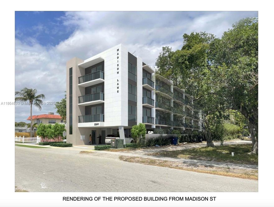 Developers & investors—rare Hollywood parcel zoned DH-2 (RAC) to build 14+ units up to 4 stories (max 17,295 SF, FAR 1.75). Permitted uses include multifamily, single-family, offices, and lodging (B&B). Site plan already submitted and in advanced approval process, offering a major head start for the next developer. Currently improved with a 2BR/1BA home producing $2,000/month income while approvals move forward. Just 5 min drive to ArtsPark at Young Circle, near major new developments like B57 Towers (856 units, 35 stories) and Soleste La Piazza (378 units, 23 stories), 10 min to Hollywood Beach & Anne Kolb Nature Center, and 15 min to Fort Lauderdale International Airport. A unique opportunity in a booming redevelopment area—won’t last