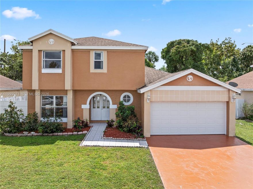 Spacious 3BR/2.5BA two-story home in desirable River Run featuring nearly 1,800 SF of living space, a 2-car garage, and a private screened-in pool perfect for entertaining. Bright interior with tile and vinyl flooring, generous living areas, and a functional layout. Major updates include a 2021 HVAC, 2013 roof, new electrical panel, new pool pump, and pool resurfaced in 2025. Situated on a quiet residential street with low HOA, this home offers great value and potential for customization. Conveniently located near schools, shopping, dining, and major highways.