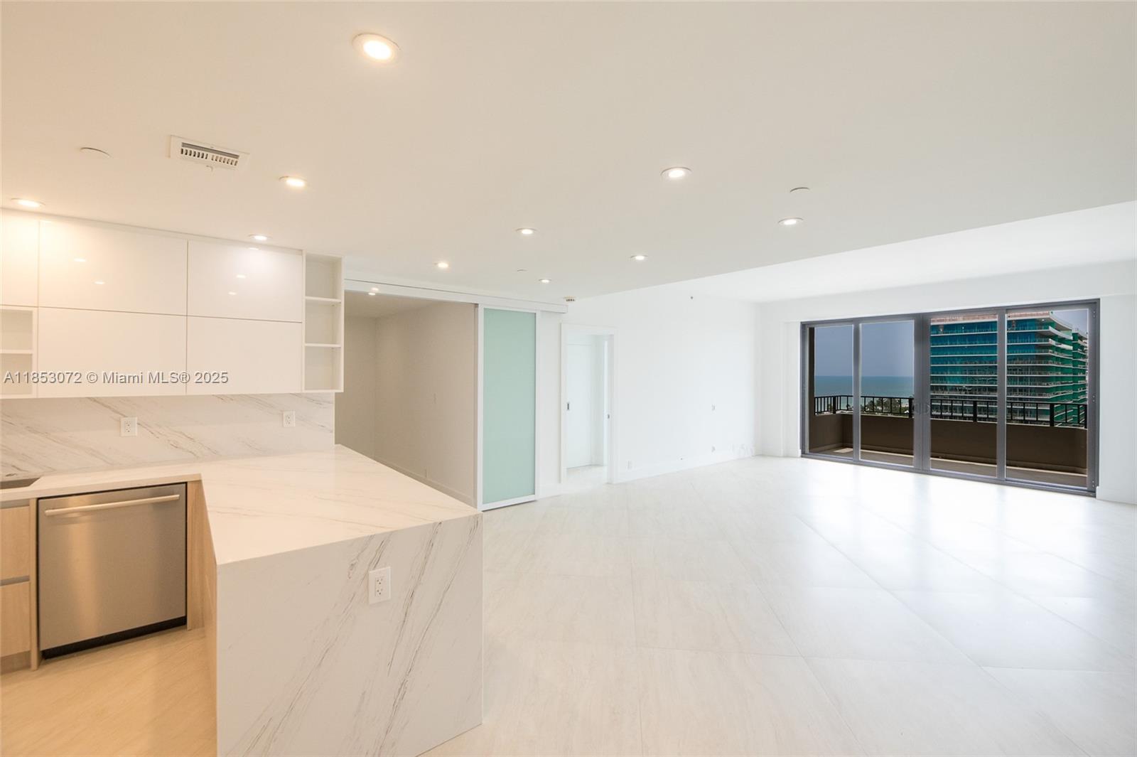 This beautifully renovated unit at Tidemark in Key Colony offers a fantastic opportunity to enjoy its fresh updates and gorgeous water view. The unit features new kitchen cabinets, impact windows throughout, and modern closet doors. With a split 2BD, 2BA layout and an additional DEN with sliding door (ideal for a family room, office, or extra guest space), this property is both versatile and spacious. Highlights include porcelain floors, stunning water views, and one assigned parking space. Residents can take advantage of Key Colony’s excellent amenities, including a pool, gym, beach access, a kids' playground, and a semi-Olympic size pool. The unit is available as of September 15th. Please call or text the listing agent. Showing is easy and convenient.