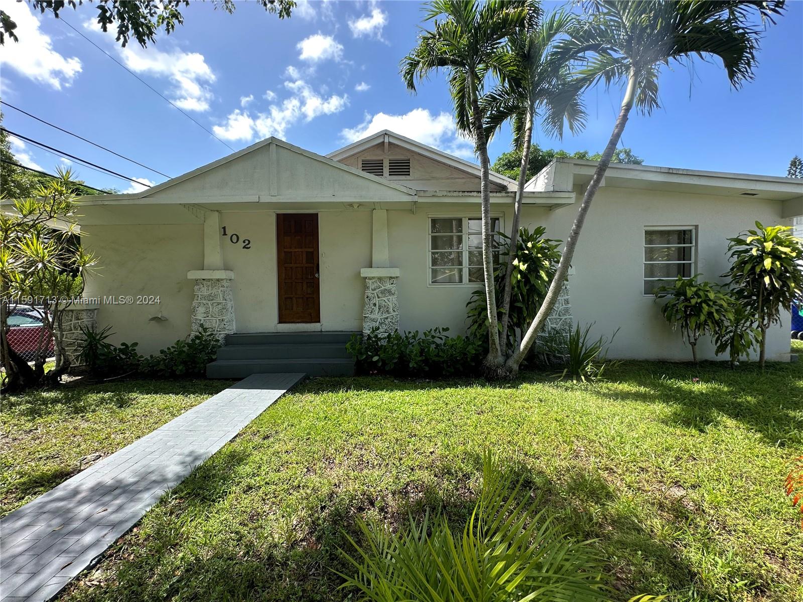 Property for Sale at 102 Nw 33rd St St, Miami, Broward County, Florida - Bedrooms: 4 
Bathrooms: 2  - $1,740,000