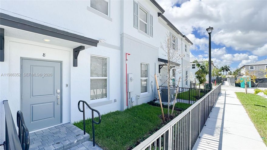 Welcome to Solstice, a brand-new Lennar community in ZIP code 33032 offering convenient access to the Florida Turnpike (SR 91) and US-1. This modern two-story townhome features the Citadelle floor plan with 3 bedrooms, 3 full bathrooms, and a private rear-loading two-car garage. The home offers an open-concept layout designed for comfortable living and functionality. The first floor includes a full bathroom and a bedroom in a private wing, ideal for guests, a home office, or multi-generational living. The kitchen features a center island overlooking the spacious Great Room, perfect for casual dining and entertaining. Upstairs you will find a second bedroom, a full hallway bathroom, and the Owner’s Suite with a walk-in closet and private en-suite bathroom. Residents enjoy a family-friendly community with a dog park and tot lot. Conveniently located across the street from Somerset Academy Charter High School and close to Zoo Miami, Black Point Marina, shopping, dining, and major highways.