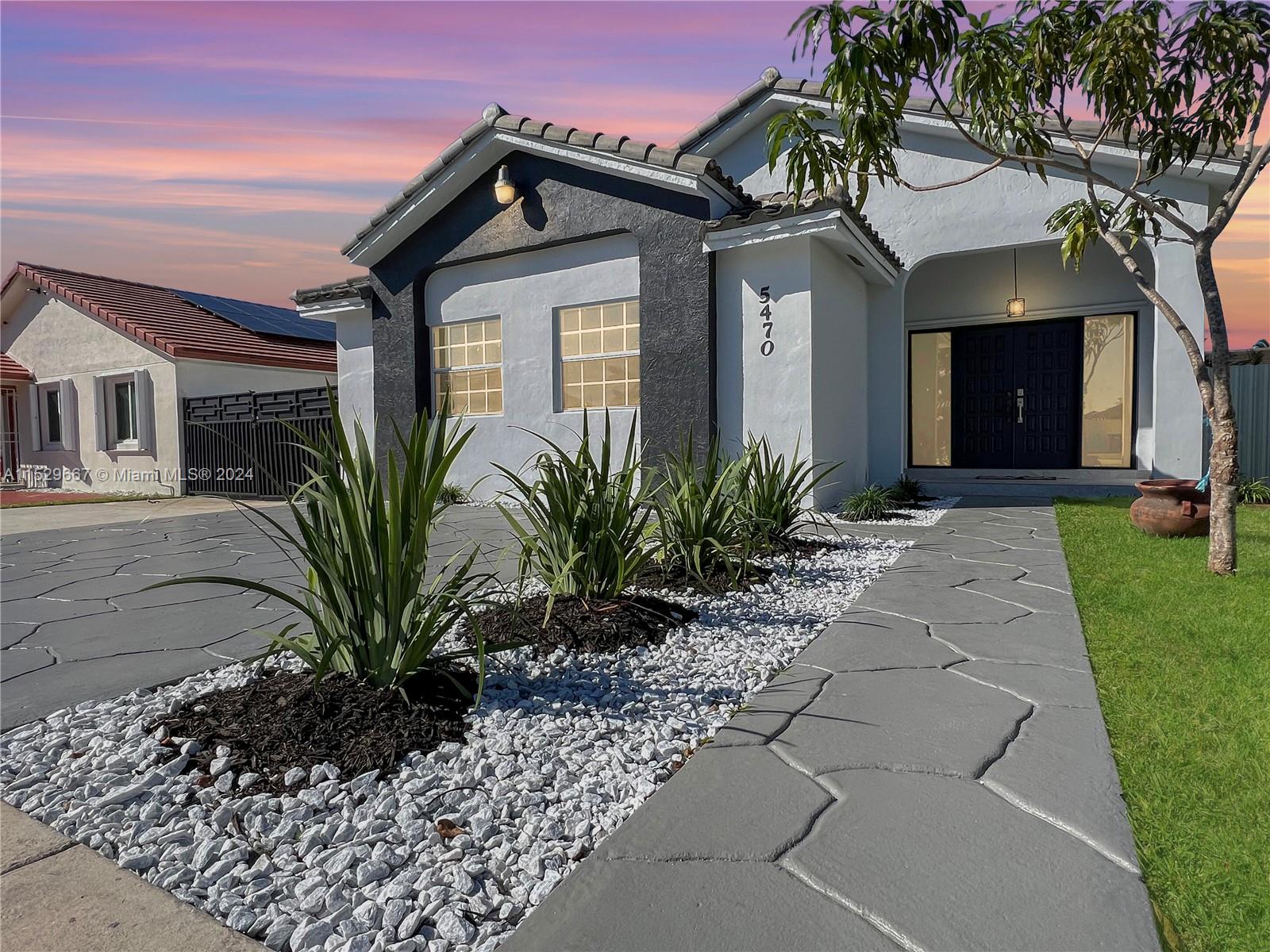 Welcome to this desirable Kendall 3/2 single family home. You'll have ample space to park your trailer, boat, or RV on the side (NO HOA). Newly remodeled kitchen featuring a sleek island and stunning engineered white countertops installed in 2024. The home boasts all new lighting, adding a modern touch to every room in addition to newly installed zebra blinds throughout with new bathroom, kitchen, and flooring. The floor plan includes a formal living area, leading to the dining room, and a split kitchen/family area. Rest easy knowing the home has been freshly painted inside and out, showcasing its true beauty. Nice sized back yard ready for your personal touch and perfect for adding a future pool. Newer Roof.Don't miss out on this incredible opportunity to own a remodeled haven in Kendall.