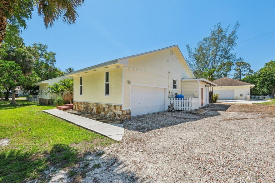 FOUR buildings for the price of ONE with POOL, on 1.24 acres!!! Bldg #1 The main house features atrium ceilings, an open floor concept with an updated kitchen with plenty of light, ample space for entertaining! On the back deck, play on the included pool table, or, jump in the sparking blue pool with new equipment, then enjoy s'mores and stargazing at two fire pits that overlook the canal and no direct rear neighbors! Plenty of yard space for privacy...Bldg #2 The 1/1 guest house has a full kitchen! Bldg #3 The MASSIVE utility building is climatized with several workshop rooms, and adds another 2 car garage! Bldg #4 ANOTHER Storage shed to fit even more of your toys and tools! New A/C's & ductwork, 2020 Roof! Come see why this property is perfect for everything YOU can imagine doing here!