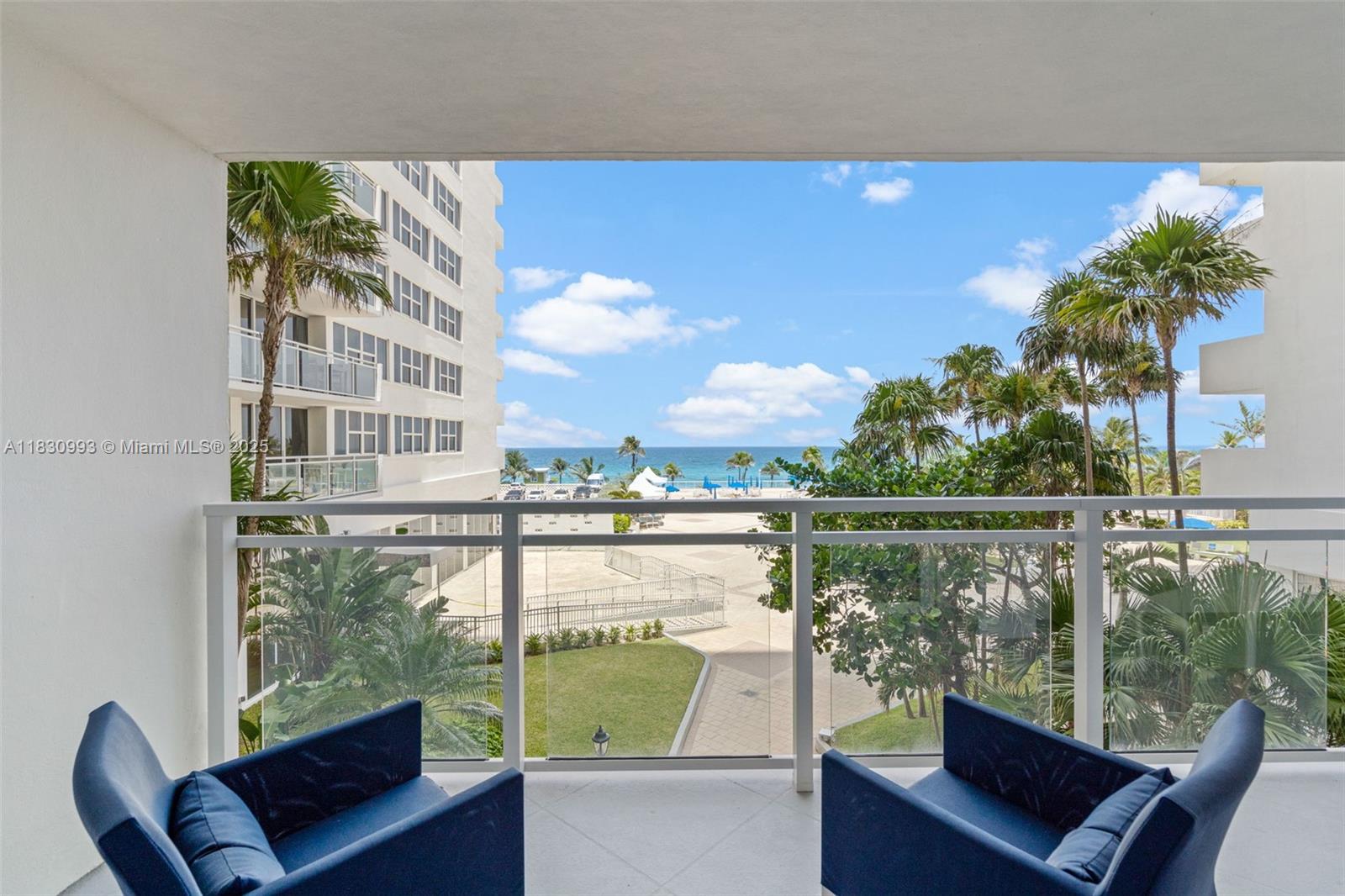 Experience resort-style living in this oceanfront, full-amenity building with beach access to the pristine sands of Hallandale Beach. Relax at the beach or pool as you enjoy the serene blue waters and tranquil atmosphere. The building offers a variety of amenities including a sauna, fitness center, billiards room, BBQ area, and ping pong and more. This spacious and well-maintained unit features a large open balcony with stunning water views, perfect for relaxing or entertaining. Hurricane-impact windows and doors ensure peace, safety, and quiet comfort inside. —no assessments pending. Coastal luxury at its finest!