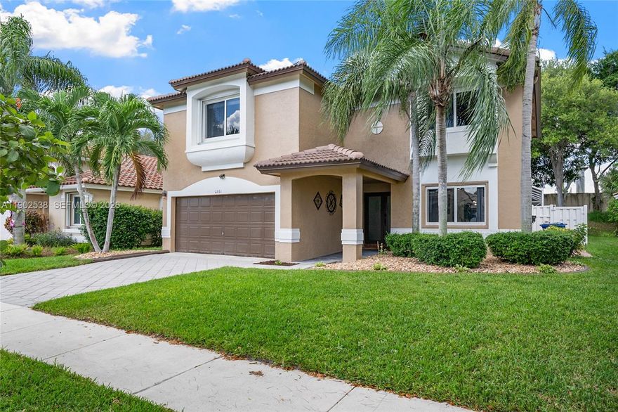 Beautifully remodeled 4-bedroom, 2.5-bath two-story home in the desirable community of Sawgrass Preserves. This light-filled residence features an oversized kitchen with abundant cabinetry and counter space—perfect for entertaining. The spacious primary suite offers tray ceilings and a spa-inspired bathroom designed for relaxation. Recent upgrades include: Roof (2024), Impact Windows (2021), Primary Bath (2024), Upstairs Bath (2025), Kitchen (2025), Interior Paint (2025), Exterior Paint (2024), Upstairs Flooring (2025), and A/C (2023). Move-in ready and impeccably maintained. Close proximity to Sawgrass Mills Malls, Amerant Bank Area, and so much more!

Assumable VA loan at 2.25% interest rate...