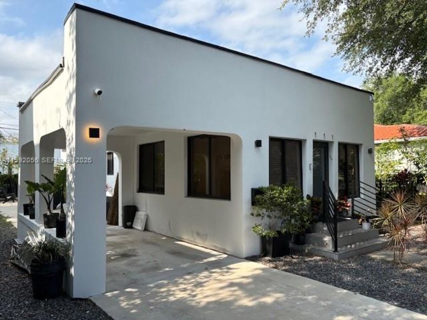 Completely reimagined and beautifully finished, this 1,500 SF Buena Vista residence offers a seamless blend of modern luxury and everyday comfort. Renovated in 2022, the open-concept layout features expansive living spaces and large-format porcelain flooring throughout. The chef’s kitchen is equipped with premium Bosch appliances, custom cabinetry, and a sleek quartz countertop. ideal for both entertaining and daily living. Three spacious bedrooms and two designer bathrooms showcase refined, high-end finishes.
Designed for efficiency and peace of mind, the home includes full hurricane-impact windows and a new HVAC system. The private backyard, complete with a patio, offers ample space for entertaining or a future pool. Ideally located just minutes from the Design District, top dining, beaches, and major highways, this turnkey home delivers style, convenience, and an exceptional location.