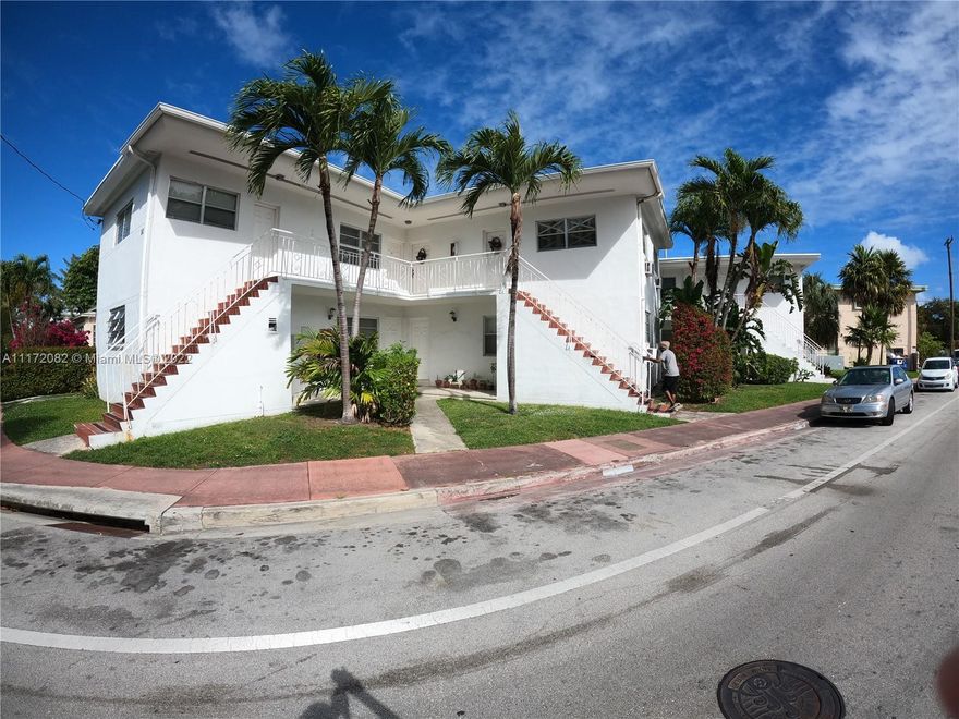 VINTAGE MIAMI BEACH MID-CENTURY MODERN, 8 UNIT SPLIT IN 2 BUILDINGS , 6 SPACIOUS 2 BEDROOM AND 2 EXTRA LARGE 1 BEDROOM APARTMENTS IN MIAMI BEACH 'S BEST NEIGHBORHOOD. UNRIVALED LOCATION WALKING DISTANCE TO THE BEACH AND FAMOUS NORTH SHORE OPEN SPACE PARK (36 ACRES OF BEACHFRONT PARK) 
VALUE-ADD OPPORTUNITY, UNDER MARKET RENTS...
