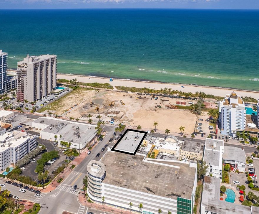 Incredible commercial investment opportunity! 6644 Collins Ave is a corner commercial building in the up-and-coming North Beach neighborhood of Miami Beach! It is located directly across the 3.8-acre Deauville hotel site, which is a mega-development site that will be sitting on 500-feet of beachfront. The subject building Primary Zone is CD-2 MEDIUM DENSITY while the Land Zone is 1111 STORE: RETAIL OUTLET. The building currently has 4 operating businesses: Venezia Bar & Pizzeria (4122-SF), Pink Donuts (1910-SF), NoBe Yoga (1945-SF), and barber shop, Mr. Blendz (1108-SF). All businesses are on a triple net lease with 3% yearly increase. Built in 1949, the 8,177-SF structure has a new roof (2019), and is situated on 8,700-SF lot, adjacent to the Deauville garage building