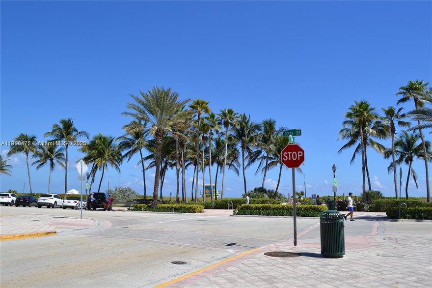 Steps to the Beach and Ocean, enjoy beach living in this large Studio on the 1st floor. Many improvements and developments coming to North Beach. Close to Bank, Publix, CVS, walking distance to parks, shopping and great restaurants.  Street parking beach life and beach vibes. Great Investment don't miss out!
