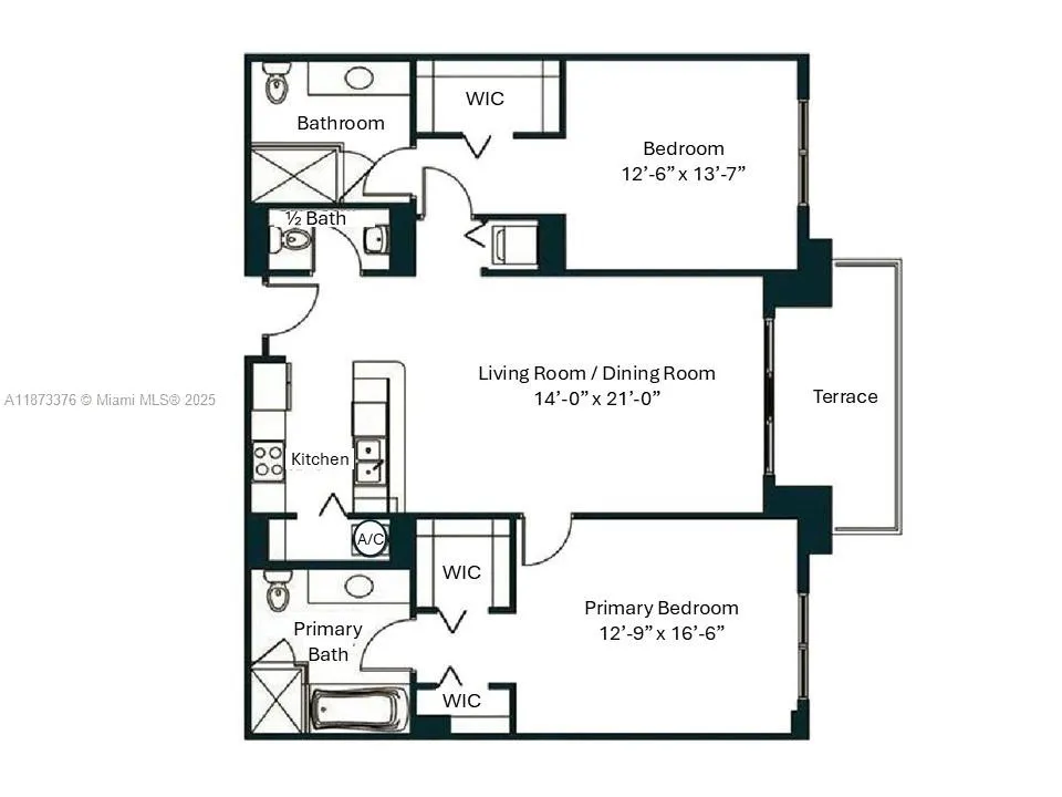 Coral Gables, Florida 33134, United States, 2 Bedrooms Bedrooms, ,3 BathroomsBathrooms,Residential,Active,204463