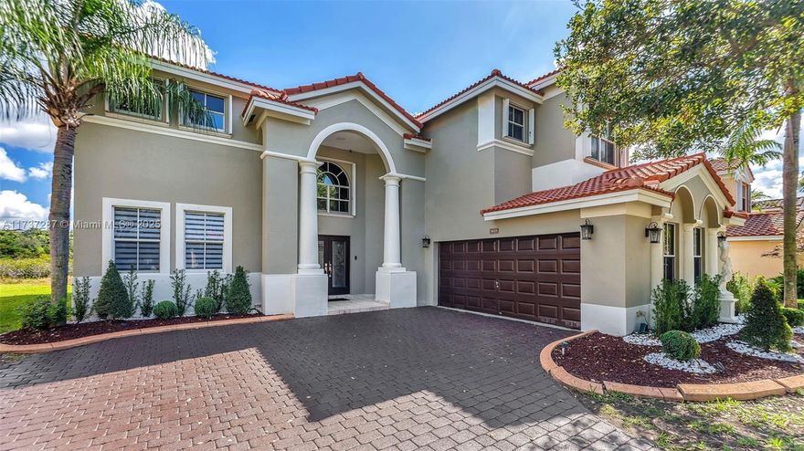 Motivated Seller! Welcome to your new home in tranquil 24 hour gated community of Nautica. Home features largest floor plan with extra long driveway and immaculate landscape. Beautiful 5 bedroom, 4 full baths, fully remodeled estate home with 2 primary suites. Luxury vinyl wood floors throughout and stairs. All floors and bathrooms were done throughout the house. Amenities include clubhouse, tennis courts, and basketball courts, and gym. Lit walkways to enjoy your evening stroll. 
Entire property painted inside and out 9 months ago. The roof is from 2018. A/C are serviced every three months and well maintained. Both from 2015. Open pool permit with a $5k credit. Plans for the pool will be given to the new owner. The stairway has 2 entrances, from the kitchen and from the entry.