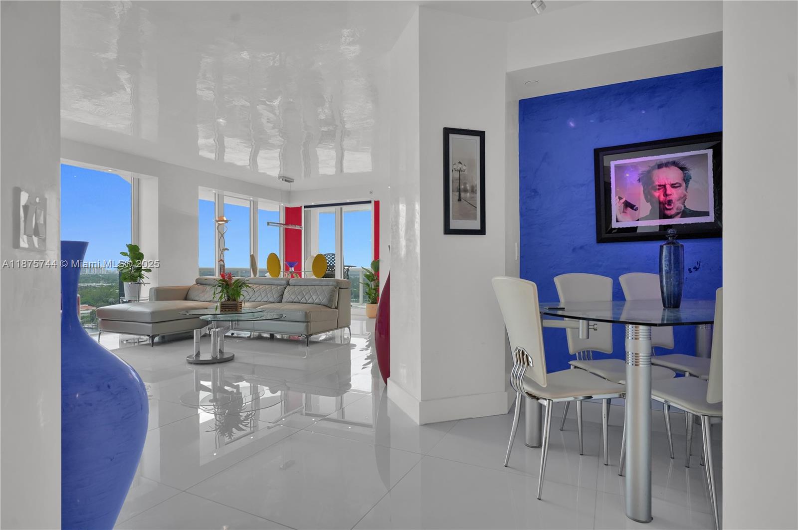 STOP. YOU’VE ARRIVED. ONE OF THE MOST SOUGHT-AFTER RESIDENCES IN THE BLUE DIAMOND — THE ICONIC 05 LINE.
This 2-bedroom, 2-bath corner residence (1,380 sq. ft.) showcases a large wraparound terrace, full southern exposure, and walls of floor-to-ceiling glass framing the downtown Miami skyline, Atlantic Ocean, and Intracoastal. From sunrise to sunset, the views are mesmerizing. The owner spared no expense: Venetian plaster throughout (including ceilings), marble flooring, LED lighting, custom built-ins, electric shades in the primary suite, Porcelanosa finishes, and a state-of-the-art open kitchen with designer backsplash and top-of-the-line appliances. The primary bath offers spa-inspired elegance, and every inch of the home has been custom-built to perfection. East to show!