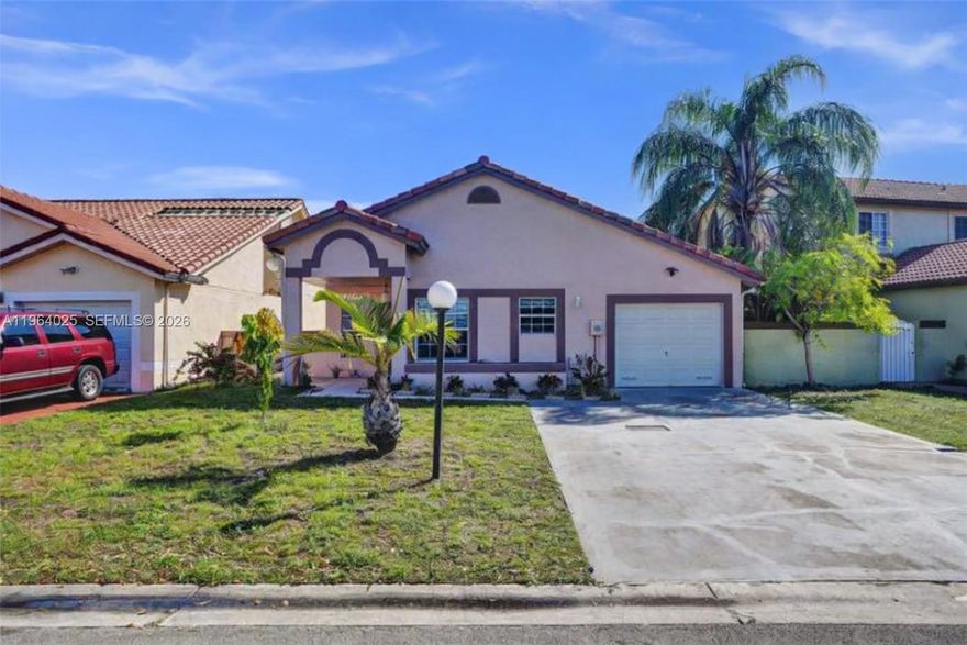 Discover this incredible property located in the heart of Miami Gardens, just minutes from major highways, shopping, entertainment, Hard Rock Stadium, and rapidly growing development zones. Perfect for investors looking to add a high-demand rental or flip project to their portfolio. Strong rental market and consistent appreciation in the area. Convenient access to I-95, Turnpike, and 826, making commuting a breeze.
Whether you're growing your portfolio or starting your first investment, this is the opportunity you’ve been waiting for!