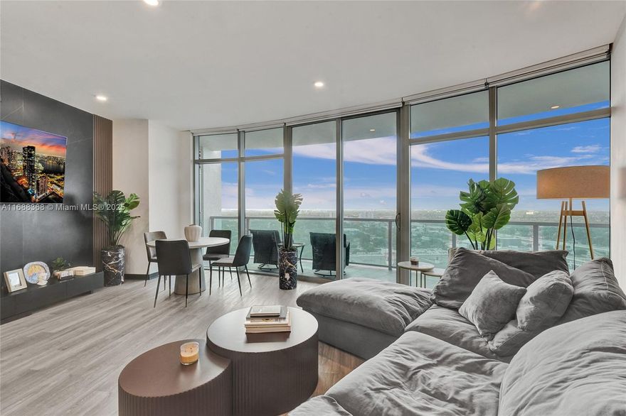 Over $150k in renovations! Gorgeous 2 Bedroom 2 Bathroom with a great view. This unit features a large balcony, all stainless steel appliances, walk in closets and floor to ceiling windows allowing plenty of light throughout the entire place. Conveniently located in Midtown, a short distance away from the Design District with plenty of restaurants, entertainment and shopping nearby.