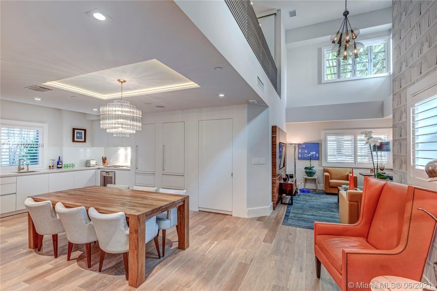 Welcome to Ocean House - where privacy is the #1 amenity. The Bungalow, a 2-story townhome, features a private entrance offering the accessibility of a single-family paired with extraordinary 5-star amenities including white-glove concierge service, ocean front pool & a private beach club for its 28 residents. Elegantly renovated, this modern home is outfitted with smoked oak driftwood floors, custom designed millwork and cabinetry, automatic shades & Bahama shutters. Remodeled baths feat. Waterworks and Hansgrohe fixtures + Toto intelligent toilette. The building, a rarity in and of itself, is located directly on the beach in the highly desirable South of 5th neighborhood. Ocean House boasts an award-winning lobby design, theater, wine room, fitness center/spa, 24hr security + valet.