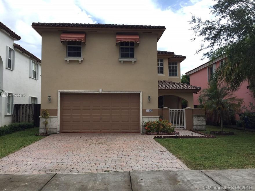 Offered for rent is this lovely and spacious move-in ready 2-story with 2-car garage home in well-kept community.  Features include tile floors (lower level) and hard-wood (stairs and upper floor), kitchen with granite counter-tops, stainless steel appliances, open loft ready for den/office use, wet bar, laundry room, fenced yard with pets ok (with restrictions), and located near Turnpike, shops, markets, restaurants, schools, banks, and bus route.