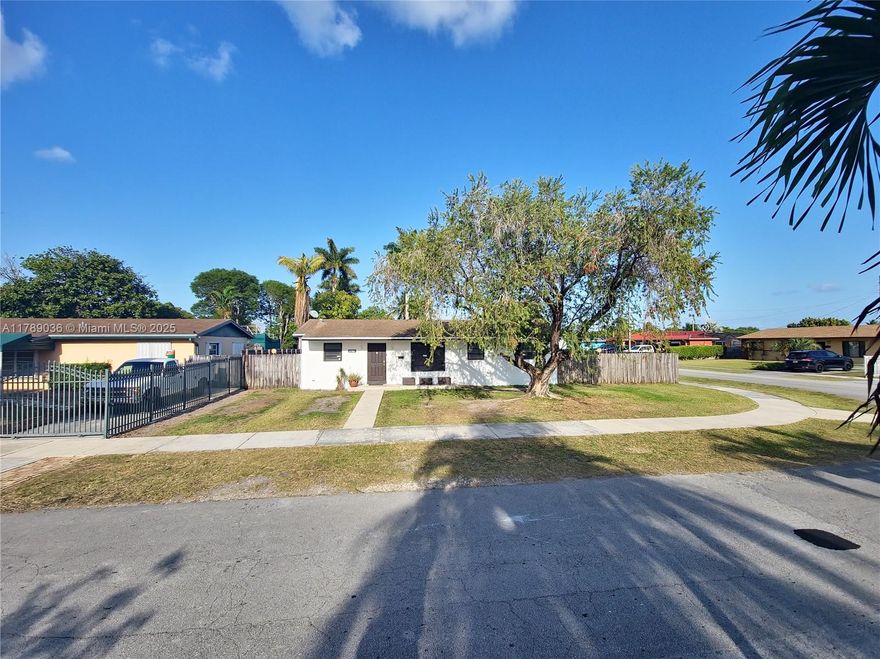 3/1 corner home in up-and-coming fairways heights! Do not miss the opportunity to own this home with a large corner lot perfect to add sq ft and a pool. Close to the Turnpike and US1 for easy commuting, Jackson south, metro zoo, shopping, dining and schools. By Appt only.