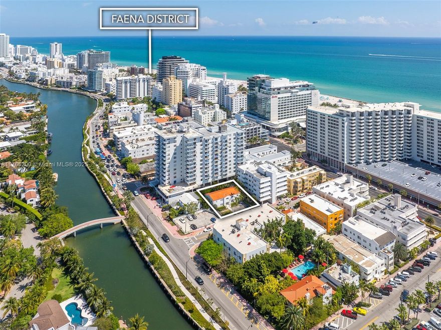 ONE OF A KIND multifamily building with 4 units located in the hottest Miami Beach area - the Faena District, only 1/2 block from the beach, and near all the best restaurants and hotels on Collins Ave. This fully renovated, 2 story building consisting of 4 separate, 2-Bed 1-Bath units, each approximately 880-SF LA, with two washers and 2 dryers located in the back building. Property upgrades include hurricane impact windows, new plumbing, new electric, central A/C, Water Heaters laundry room, new roof, room for a pool and on-site parking. 40-year certification passed! Primary zone is multifamily (3-9 units) but can convert to a single-family home on this prime, 7,684-SF lot! A TRUE GEM!