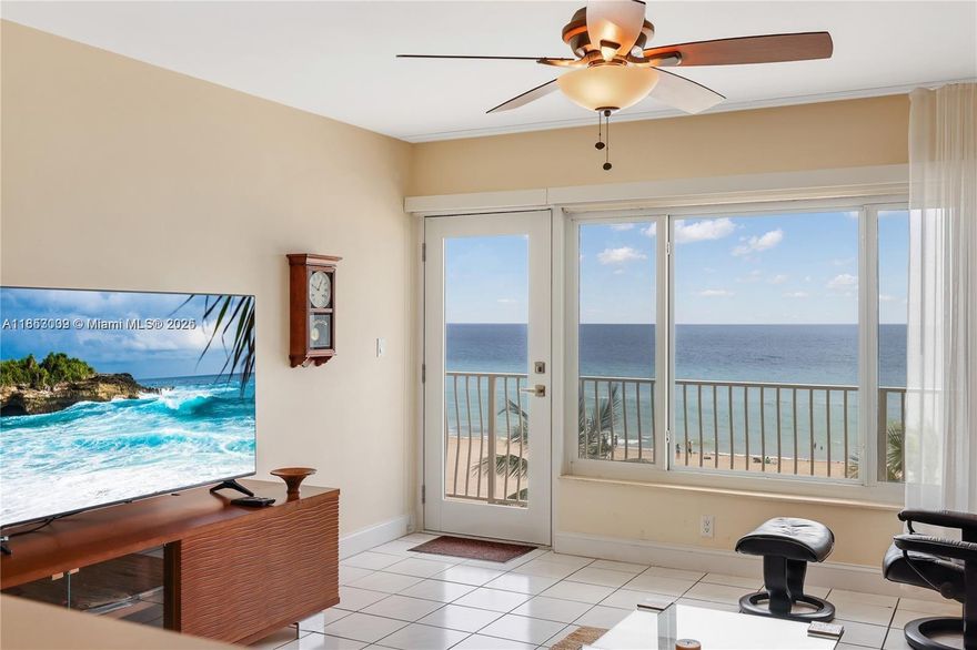 COME AND FALL IN LOVE W. THIS SPECTACULAR ,COZY ,FULLY. FURNISHED 1 BEDROOM + 1 BATH DIRECTLY ON THE FAMOUS HOLLYWOOD BOARDWALK .NO CARS NEEDED ,JUST STEP DOWN AND YOU ARE ON THE BEACH . CONDO HAS 1 ASSIGNED COVERED PARKING SPACE . HUGE-CEILING TO FLOOR  IMPACT WINDOWS  GIVE YOU ENDLESS OCEANVIEWS AND LIGHT .CONDO IS AVAILBLE FOR SHORT&LONG TERM .PRICE MAY VARY DEPENDING WHEN RENTED 
The building offers a clubhouse with kitchenette, laundry facilities, and a rooftop pool.  Walk to the Hollywood Broadwalk, restaurants, and shops. Available for seasonal or annual rental—just bring your suitcase and enjoy coastal living! THIS IS A DREAM COME THRU !