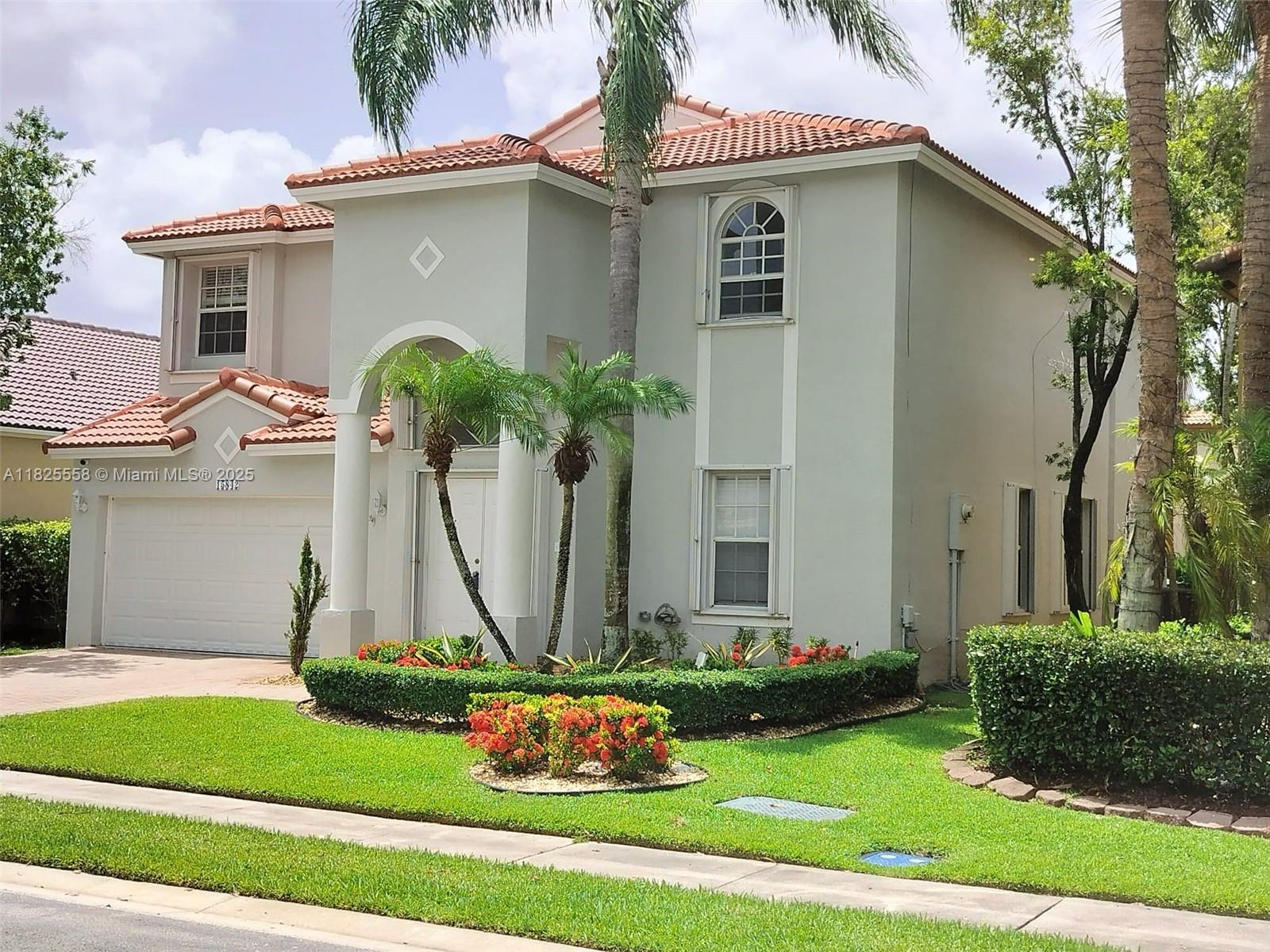 Immaculate 5BR/3 BA Home in highly sought-after gated community of Grand Palms Golf Resort. Abundant New renovations: 24"X36" Porcelain Tiles throughout the first floor/42" Custom Wood Shaker Kitchen Cabinets with Quartz Countertops/New SS Appliances/Full Bath/Laundry Room. Upstairs: Engineered Laminates flooring/Master BR with upgraded Bath and Shower/ Closet/4 other Bedrooms and upgraded Full Bath/Cellular Shades/Ceiling Fans in all BRs/Interior and Exterior walls are freshly painted/Screened Covered Patio/Hedged backyard/Inviting Landscaping that offers great curb appeal/Rent includes basic cable/internet/ADT alarm services, lawn and yard maintenance. Community offers Spectacular 18-Hole Golf Course/Hotel/AMP Fitness Center/Easy access to I-75 and the Turnpike