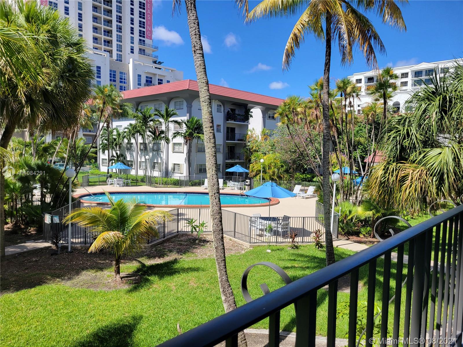 Mint condition completely updated! Spacious 1/1.5 with a very nice pool view & large balcony, open kitchen, vinyl & tile floors throughout, 3 huge walking & more. Excellent location walkability to Dadeland Mall, Metro, restaurants, coffee shops, University & USI. Good credentials are a must! Parking space #31